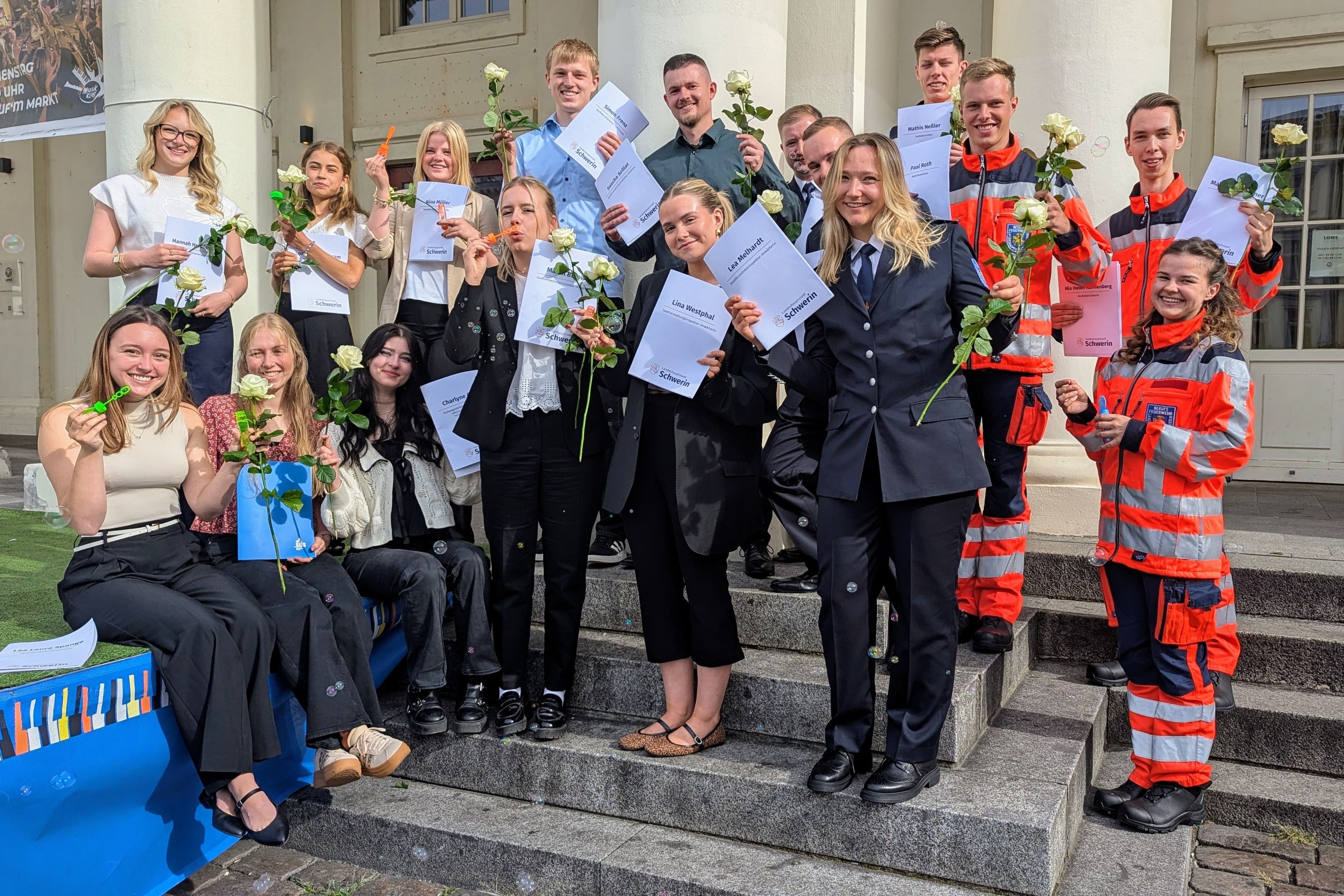 Schwerin begrüßt 18 neue Auszubildende